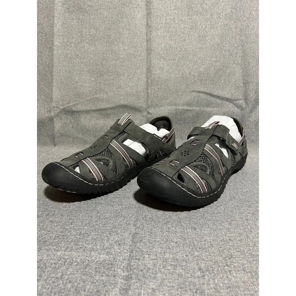 JBU Jambu Women 10W Gray Pink Mesh Water Ready‎ Sandal B3RGL50W
